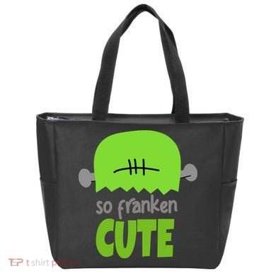 So Franken Cute Frankenstein Halloween Tote Bag