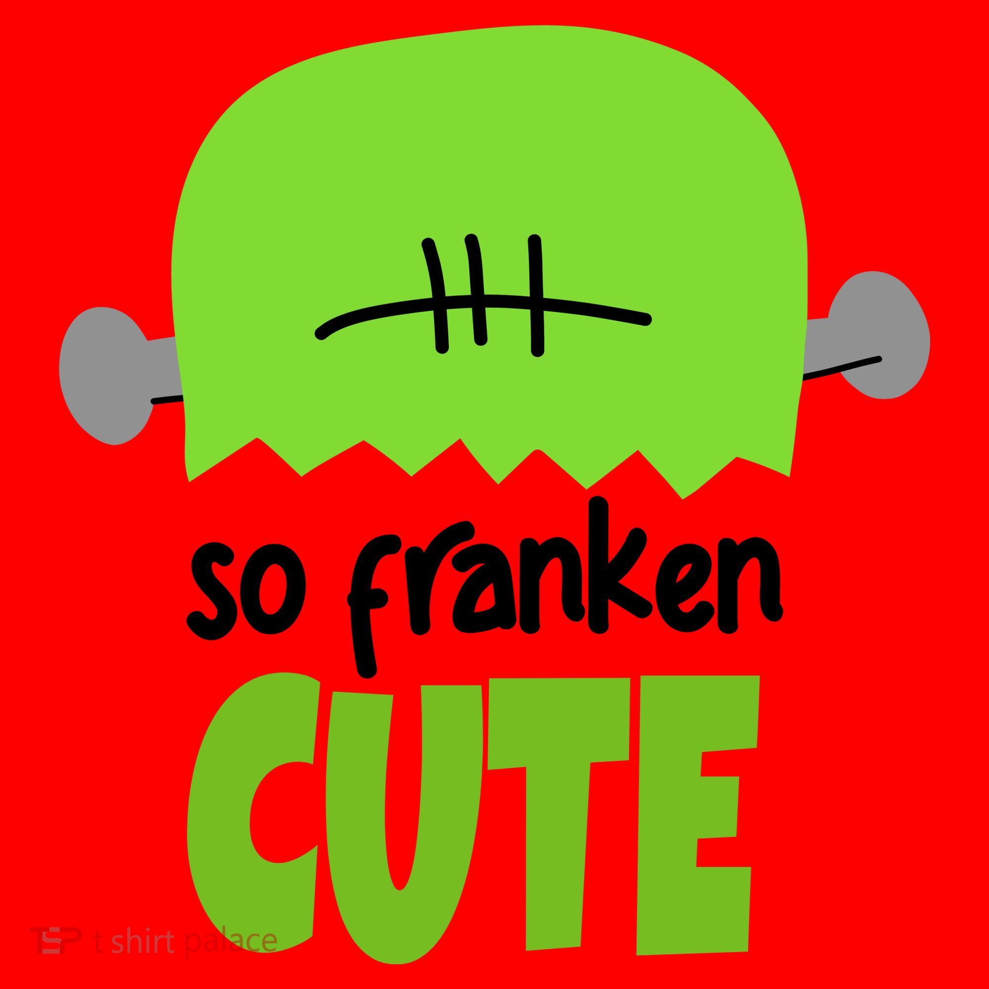 So Franken Cute Frankenstein Halloween Santa Hat