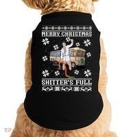 Shitters Full Christmas Ugly Christmas Vacation Doggie Tank thumb 0