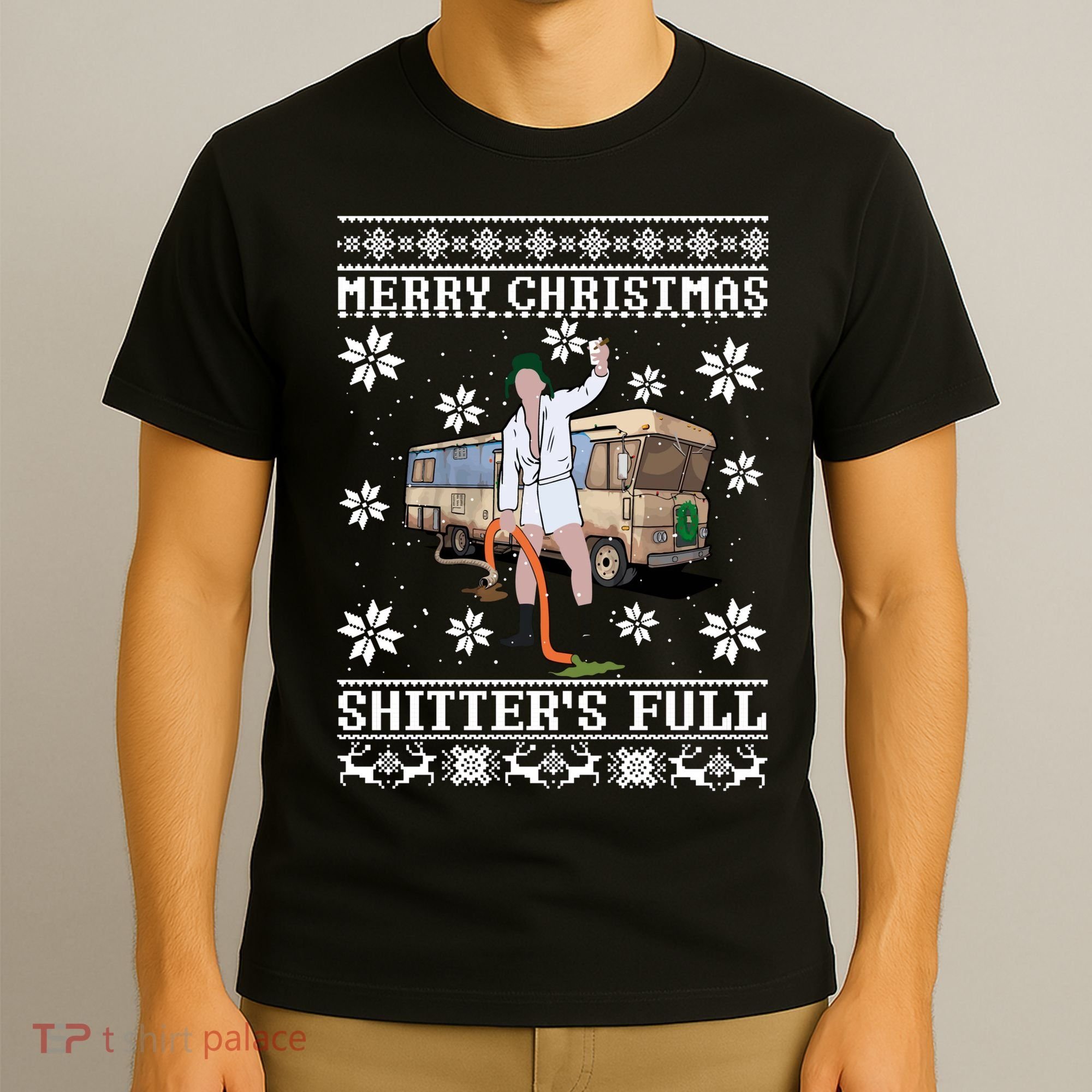 Shitters Full Christmas Ugly Christmas Vacation T-Shirt