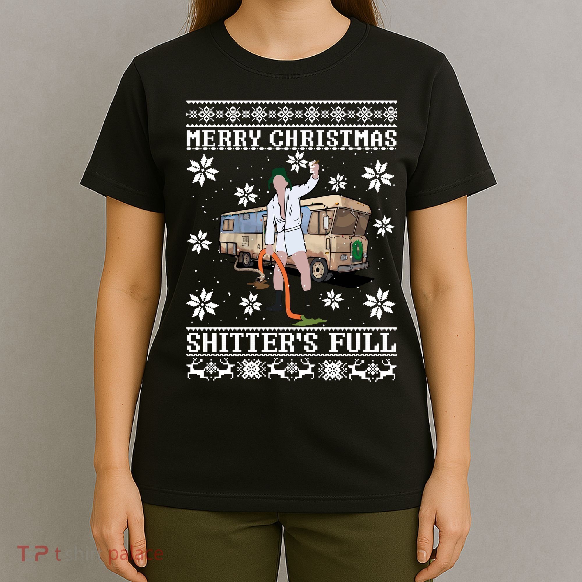 Shitters Full Christmas Ugly Christmas Vacation T-Shirt