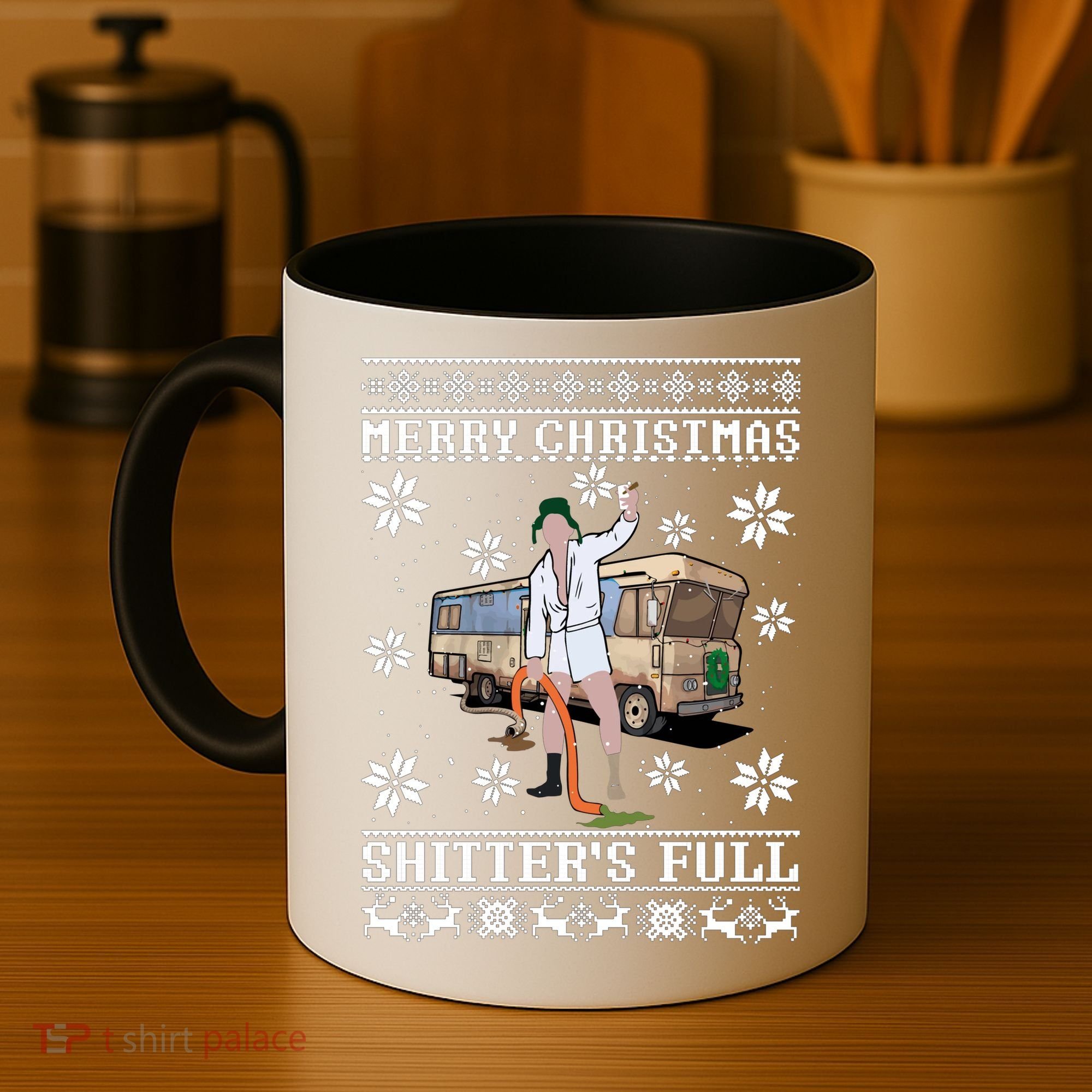Shitters Full Christmas Ugly Christmas Vacation Coffee Mug