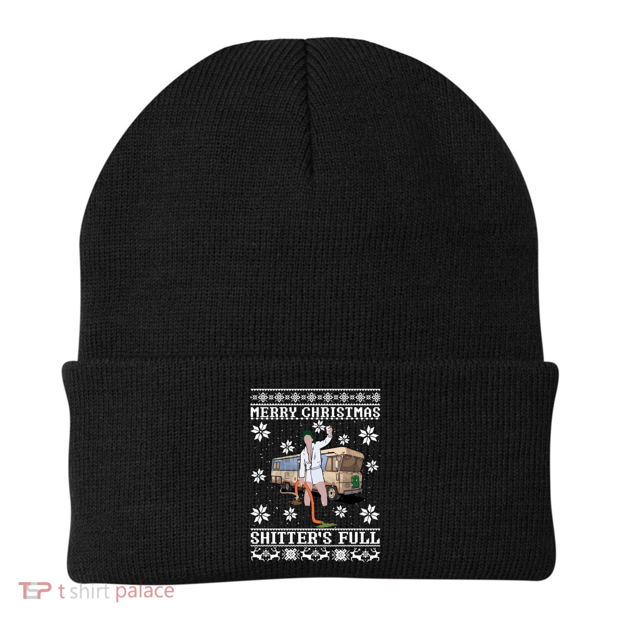 Shitters Full Christmas Ugly Christmas Vacation Beanie