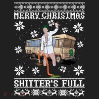 Shitters Full Christmas Ugly Christmas Vacation Beanie thumb 2
