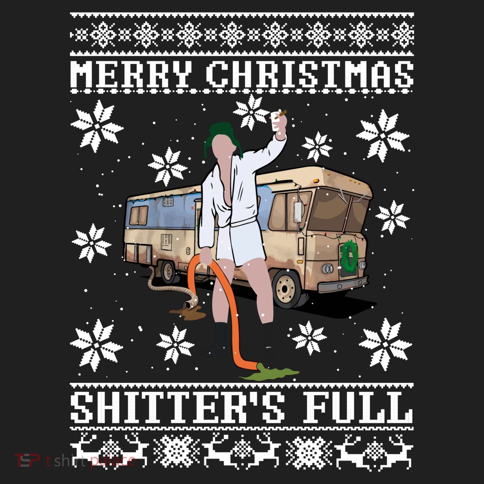 Shitters Full Christmas Ugly Christmas Vacation Tumbler