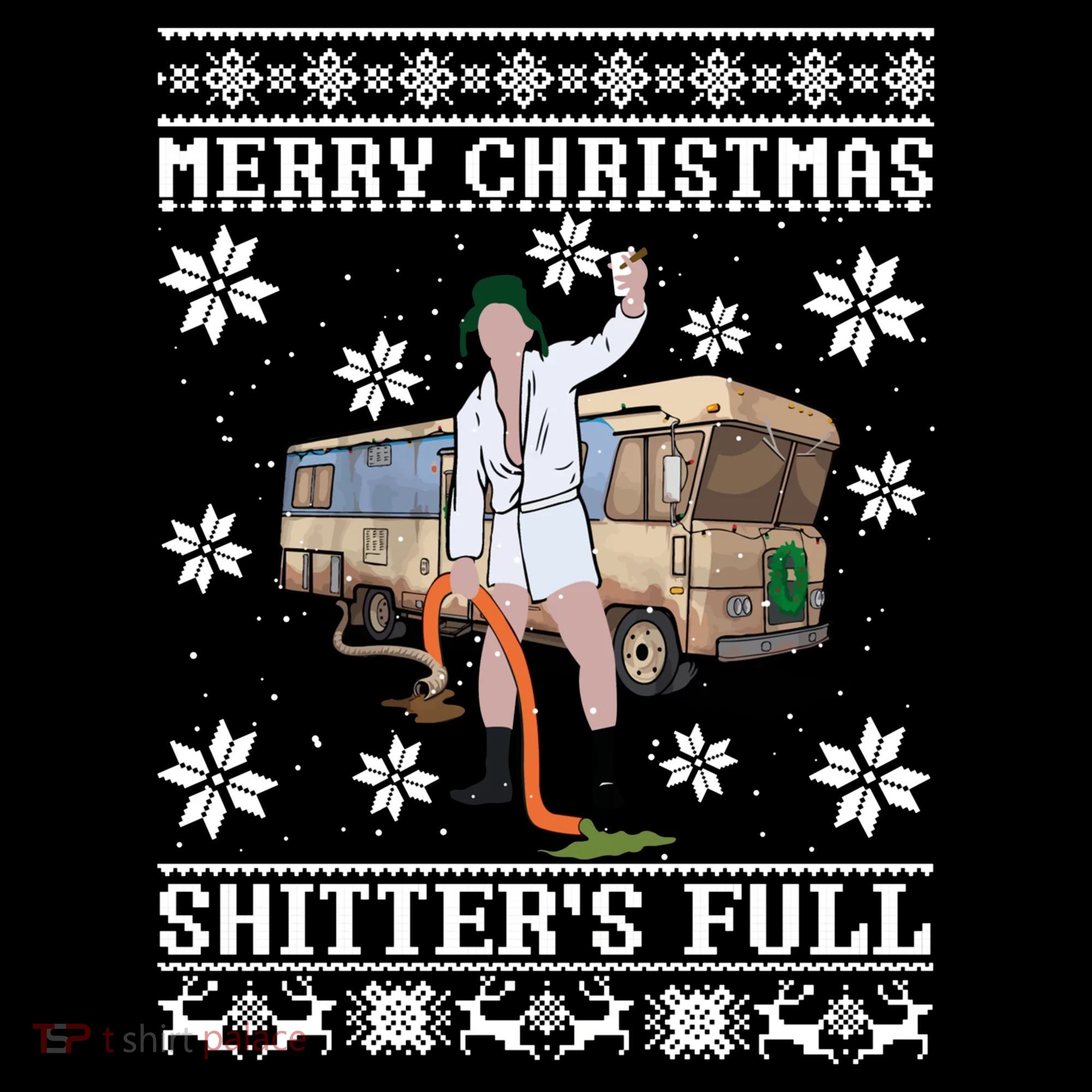 Shitters Full Christmas Ugly Christmas Vacation Toddler Hoodie