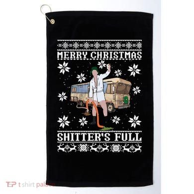 Shitters Full Christmas Ugly Christmas Vacation Golf Towel