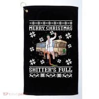 Shitters Full Christmas Ugly Christmas Vacation Golf Towel thumb 0