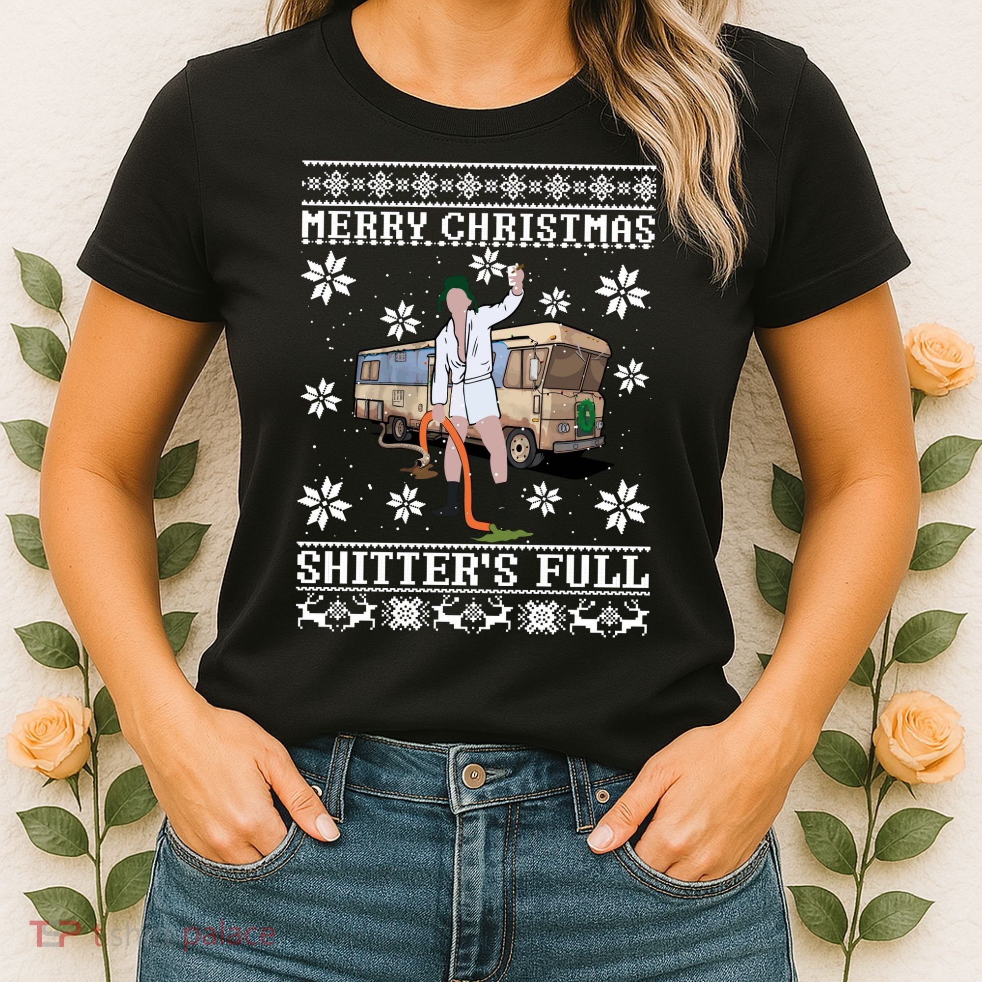 Shitters Full Christmas Ugly Christmas Vacation Women's T-Shirt