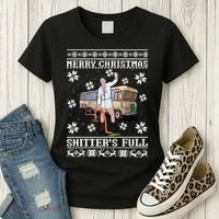 Shitters Full Christmas Ugly Christmas Vacation Women's T-Shirt thumb 3