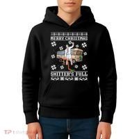Shitters Full Christmas Ugly Christmas Vacation Kids Hoodie thumb 4