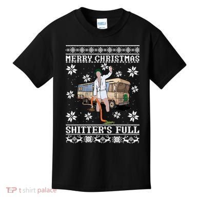 Shitters Full Christmas Ugly Christmas Vacation Kids T-Shirt