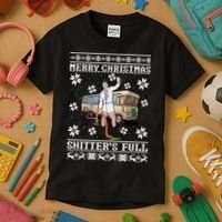 Shitters Full Christmas Ugly Christmas Vacation Kids T-Shirt thumb 3