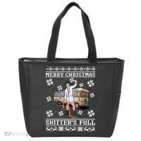 Shitters Full Christmas Ugly Christmas Vacation Tote Bag thumb 0