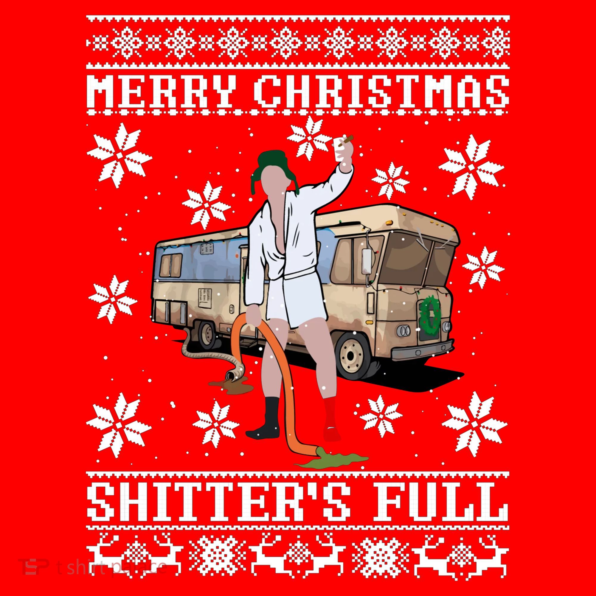 Shitters Full Christmas Ugly Christmas Vacation Santa Hat