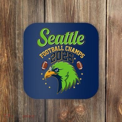 Seattle Football Champs 2026 Coaster