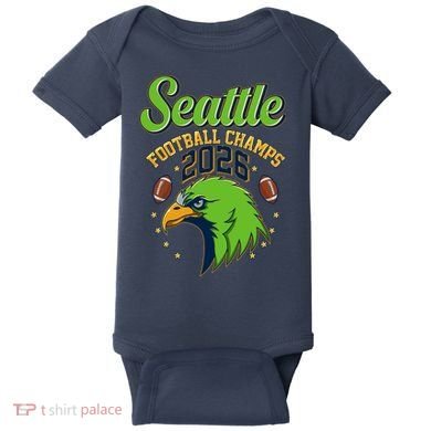 Seattle Football Champs 2026 Baby Bodysuit