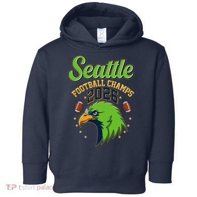 Seattle Football Champs 2026 Toddler Hoodie