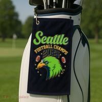 Seattle Football Champs 2026 Golf Towel thumb 2