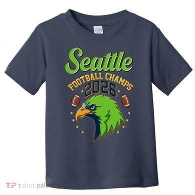 Seattle Football Champs 2026 Toddler T-Shirt
