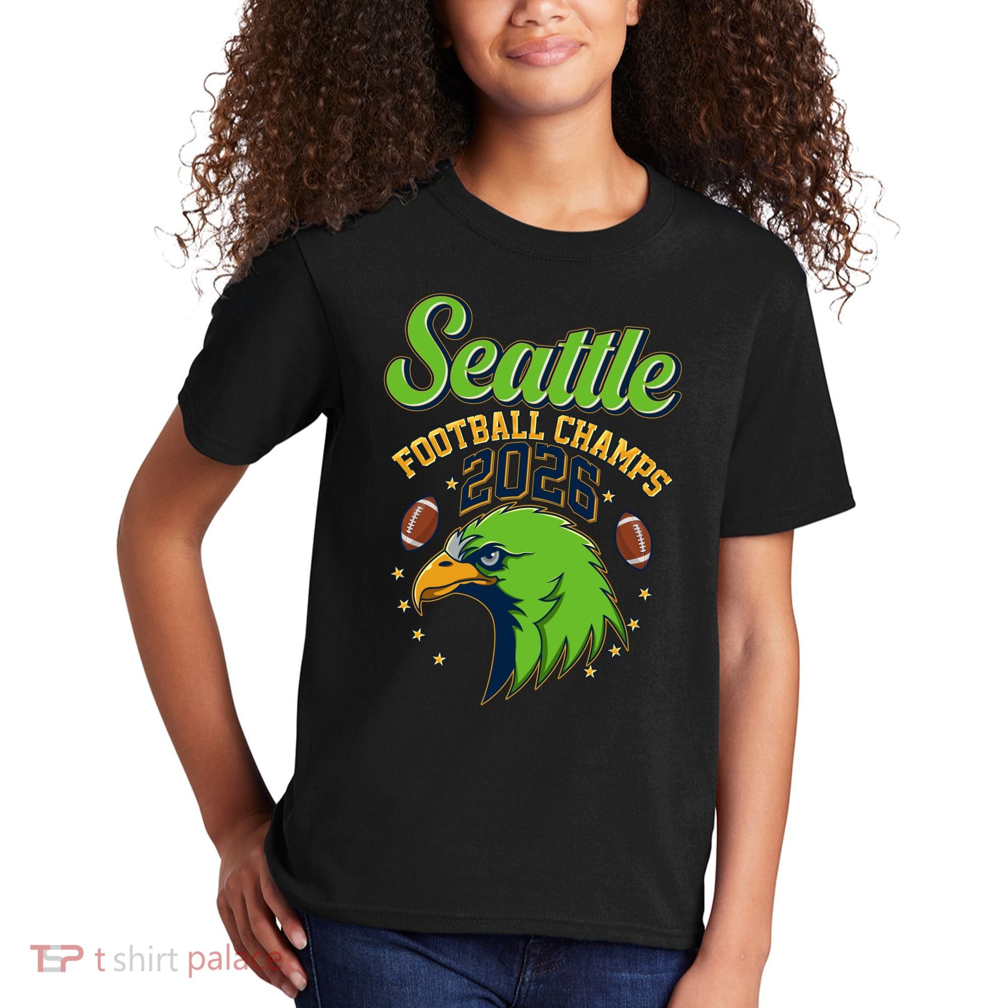 Seattle Football Champs 2026 Kids T-Shirt
