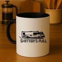 Shitters Full Christmas Humor Graphic Offensive Rude Cool Trending Novelty Offen Coffee Mug thumb 4