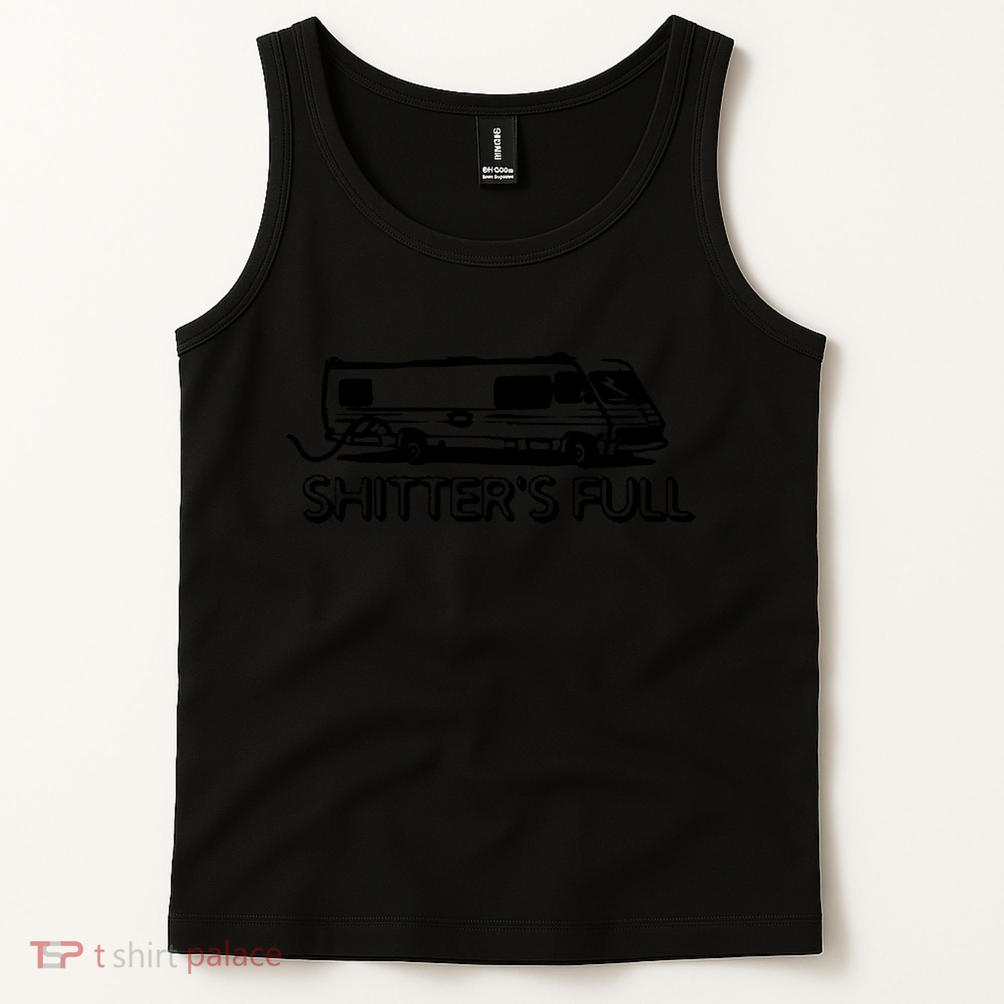 Shitters Full Christmas Humor Graphic Offensive Rude Cool Trending Novelty Offen Tank Top
