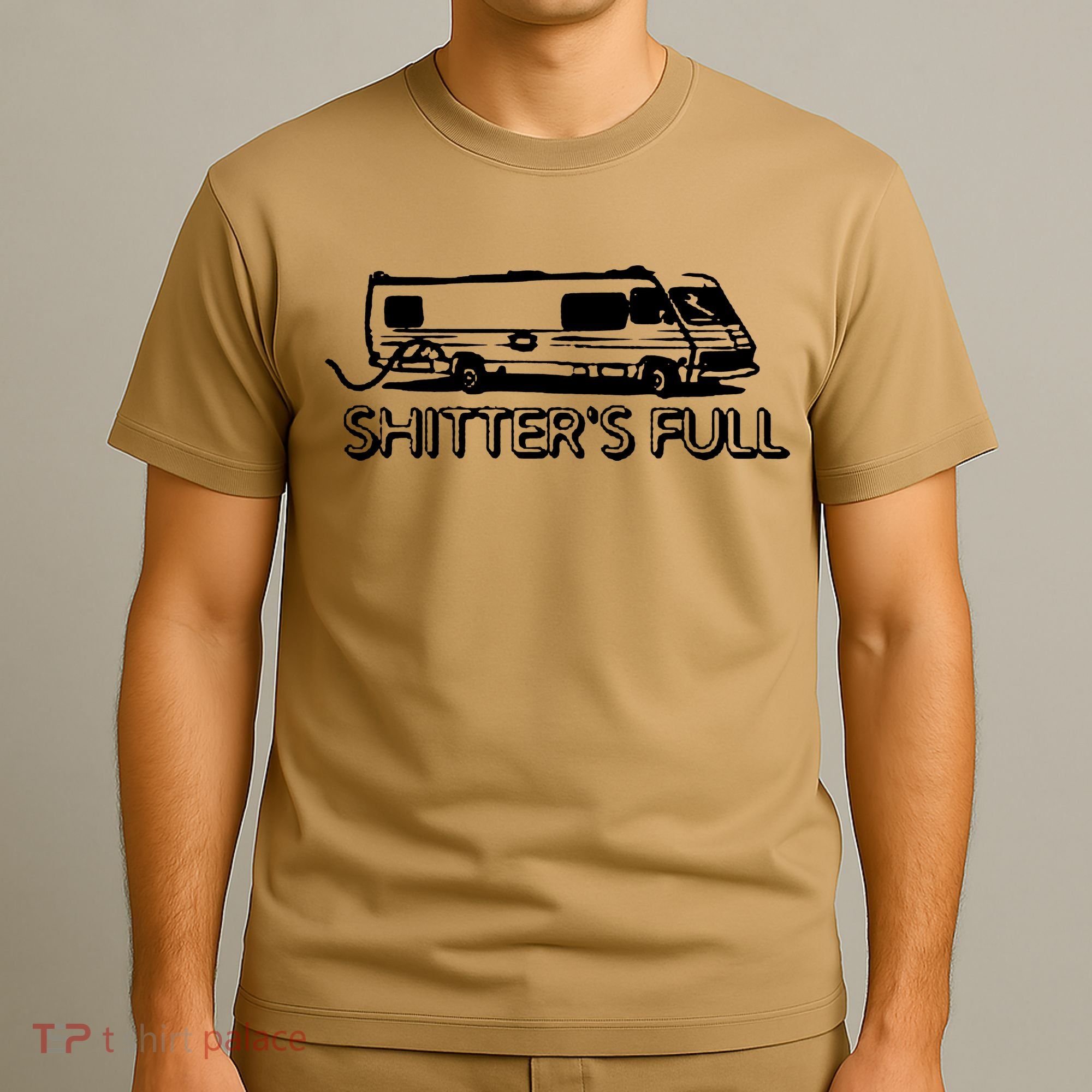 Shitters Full Christmas Humor Graphic Offensive Rude Cool Trending Novelty Offen T-Shirt