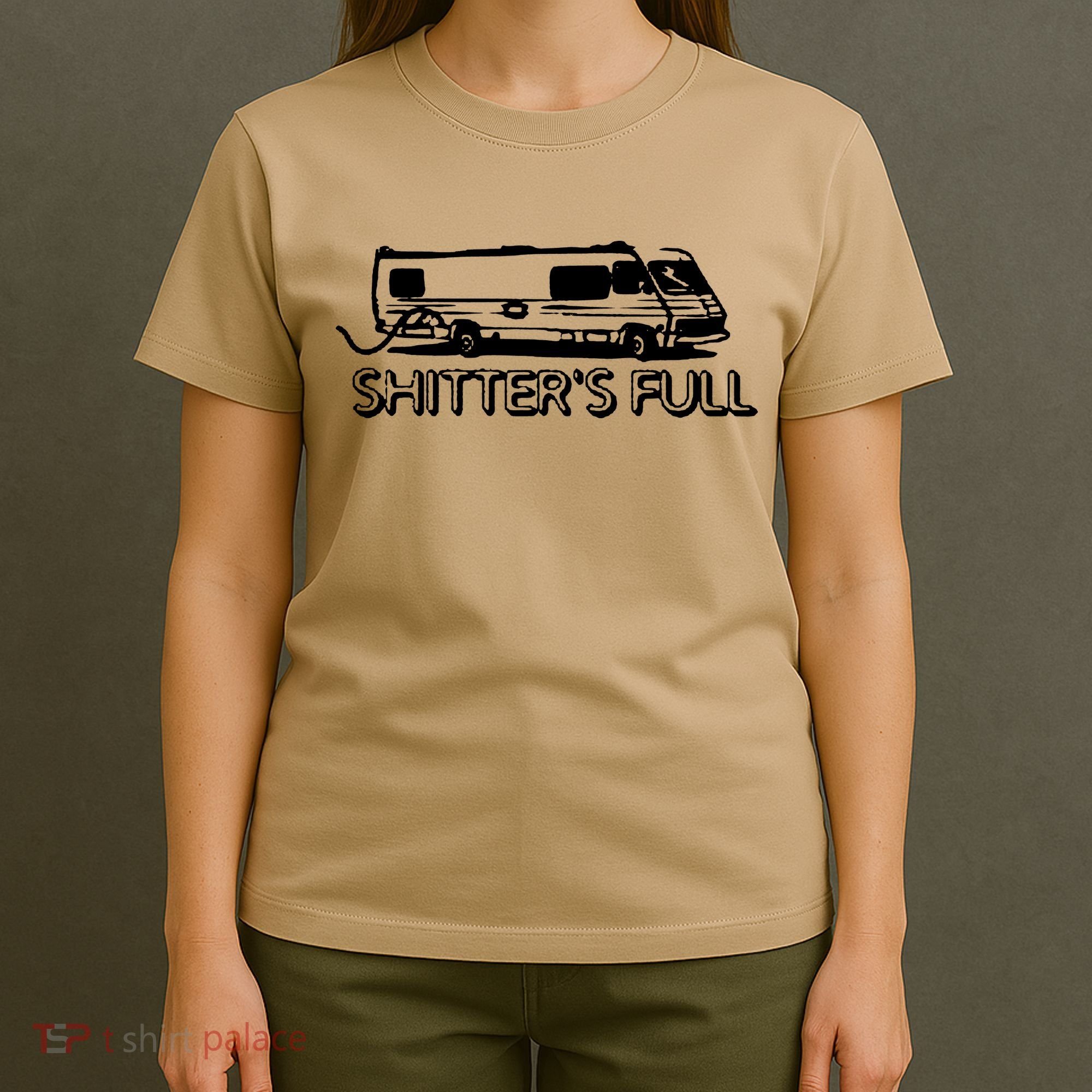 Shitters Full Christmas Humor Graphic Offensive Rude Cool Trending Novelty Offen T-Shirt