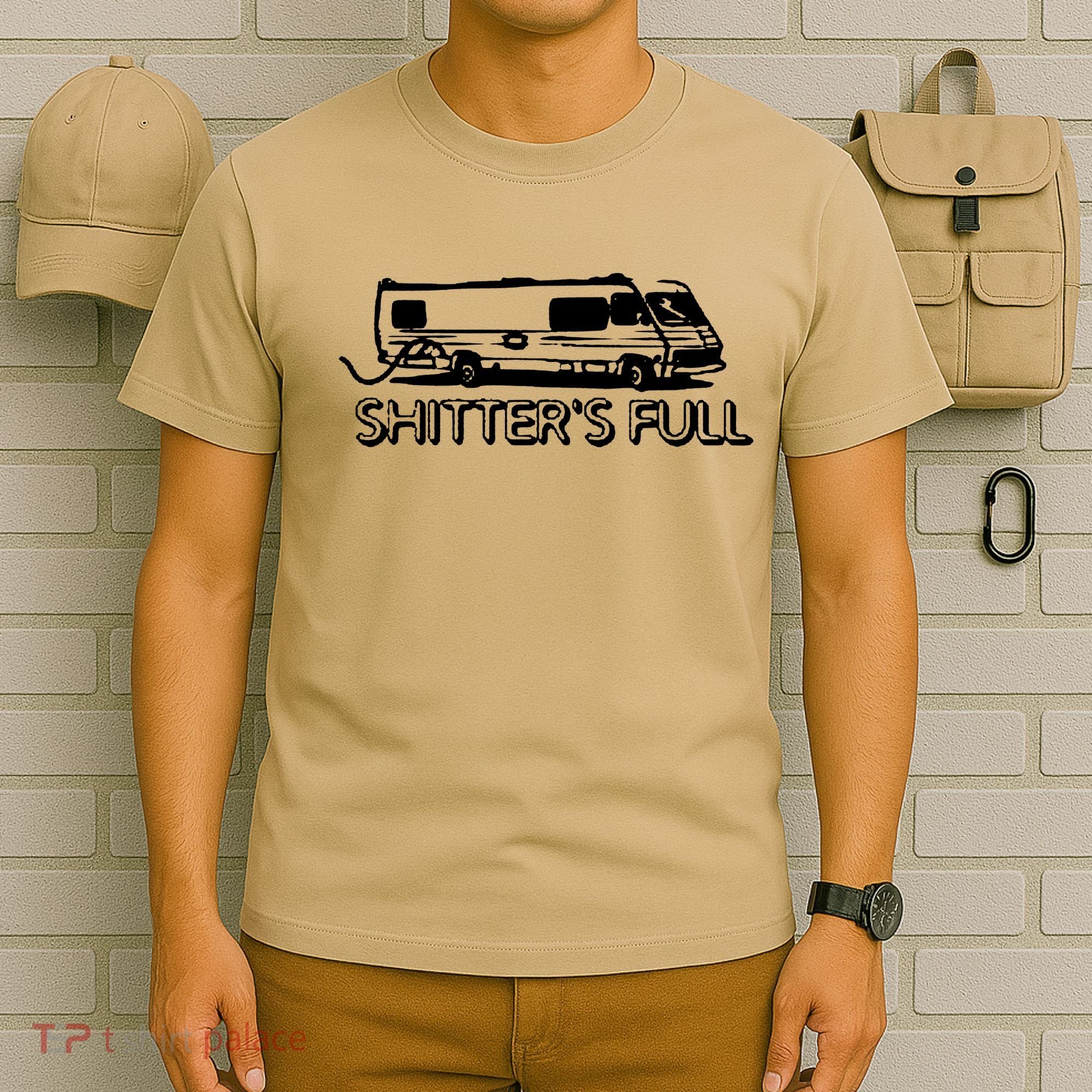 Shitters Full Christmas Humor Graphic Offensive Rude Cool Trending Novelty Offen T-Shirt