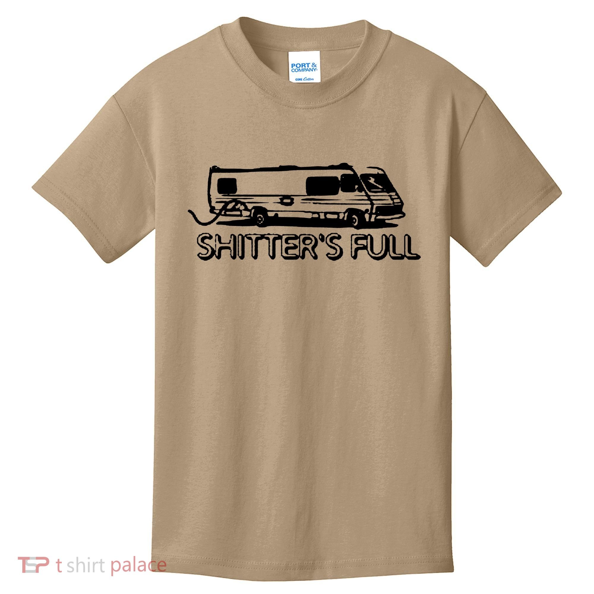 Shitters Full Christmas Humor Graphic Offensive Rude Cool Trending Novelty Offen Kids T-Shirt