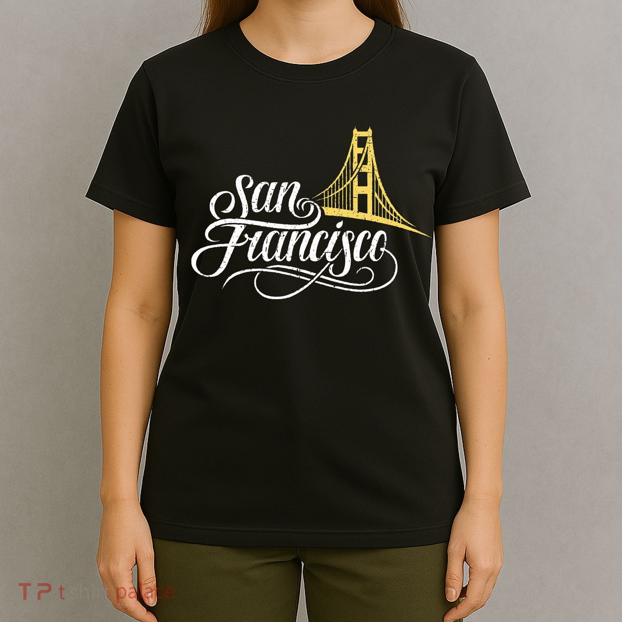 San Francisco California Golden Gate Bridge Vintage T-Shirt