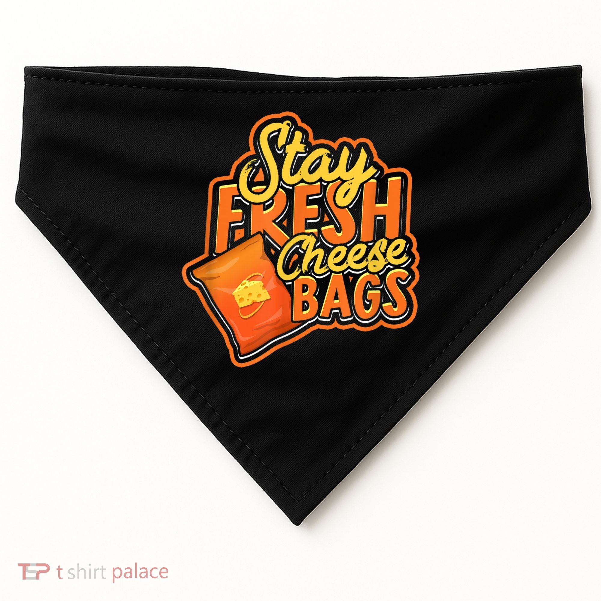 Stay Fresh Cheese Bags Dairy Cream Cheese And Parmesan USA-Made Doggie Bandana