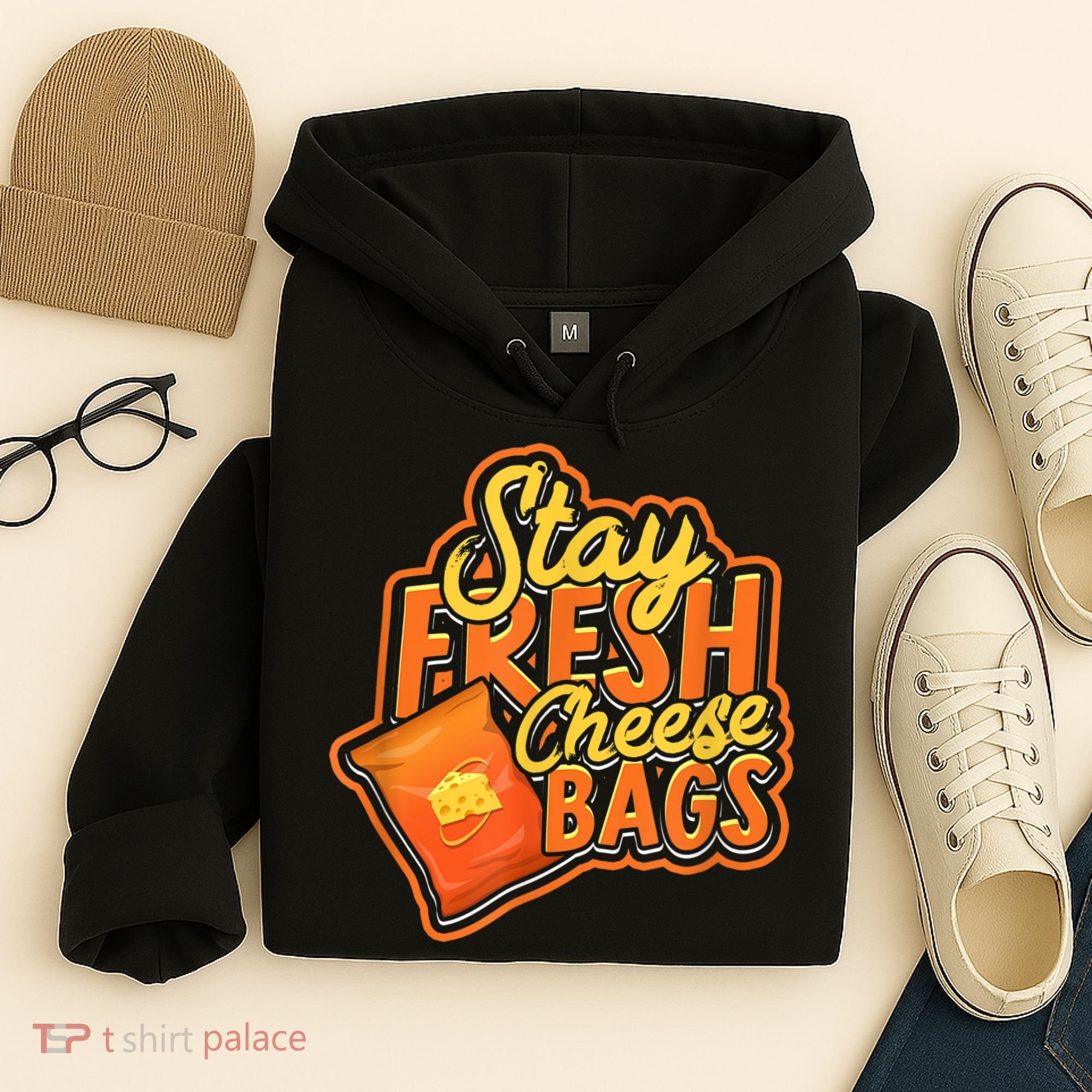 Stay Fresh Cheese Bags Dairy Cream Cheese And Parmesan Hoodie