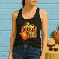 Stay Fresh Cheese Bags Dairy Cream Cheese And Parmesan Women's Tank Top thumb 2