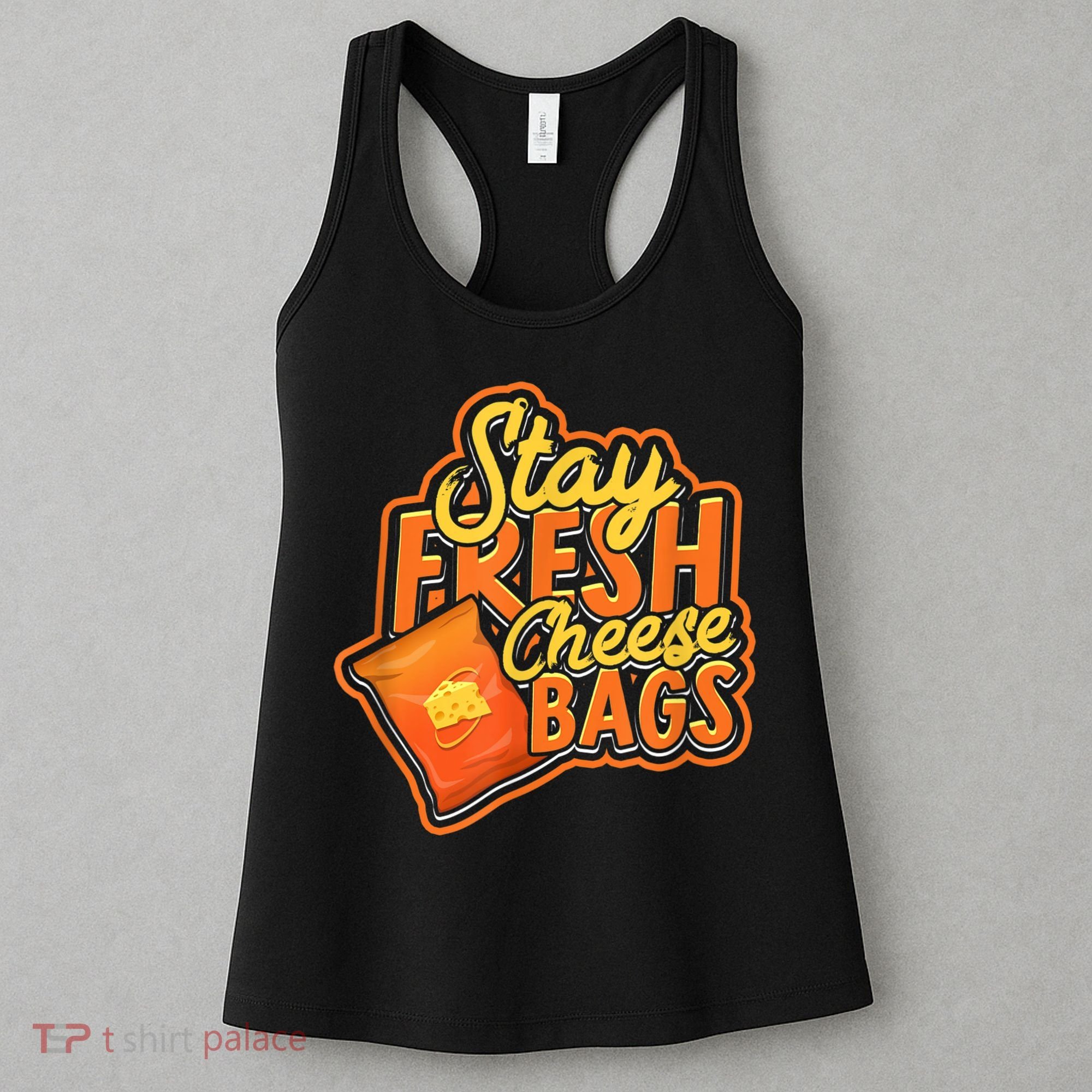 Stay Fresh Cheese Bags Dairy Cream Cheese And Parmesan Women's Tank Top