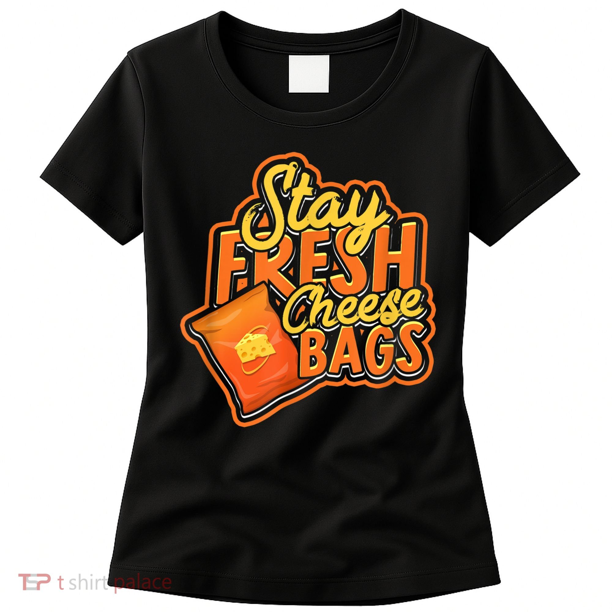 Stay Fresh Cheese Bags Dairy Cream Cheese And Parmesan Women's T-Shirt