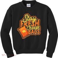 Stay Fresh Cheese Bags Dairy Cream Cheese And Parmesan Kids Sweatshirt thumb 0