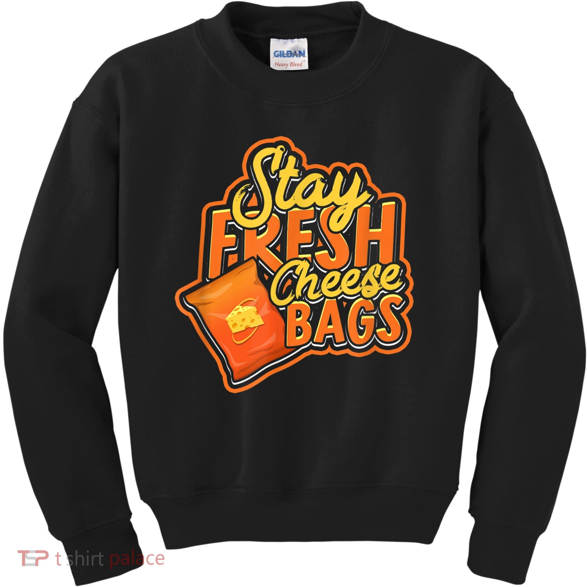 Stay Fresh Cheese Bags Dairy Cream Cheese And Parmesan Kids Sweatshirt