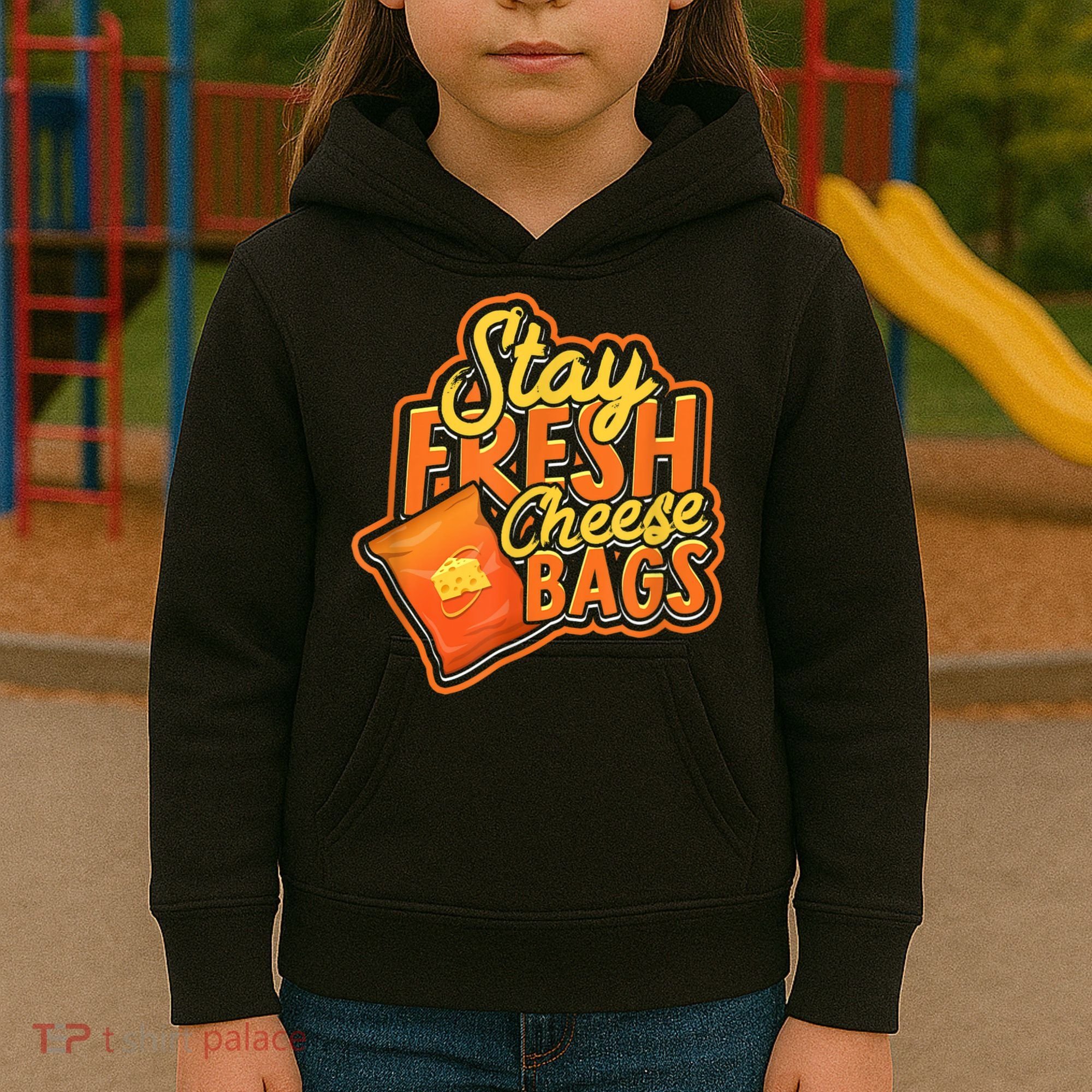 Stay Fresh Cheese Bags Dairy Cream Cheese And Parmesan Kids Hoodie