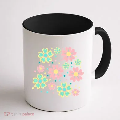 Spring Flower Cute Gift Coffee Mug back