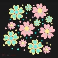 Spring Flower Cute Gift Polo thumb 3