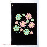 Spring Flower Cute Gift Golf Towel thumb 0