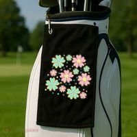 Spring Flower Cute Gift Golf Towel thumb 2
