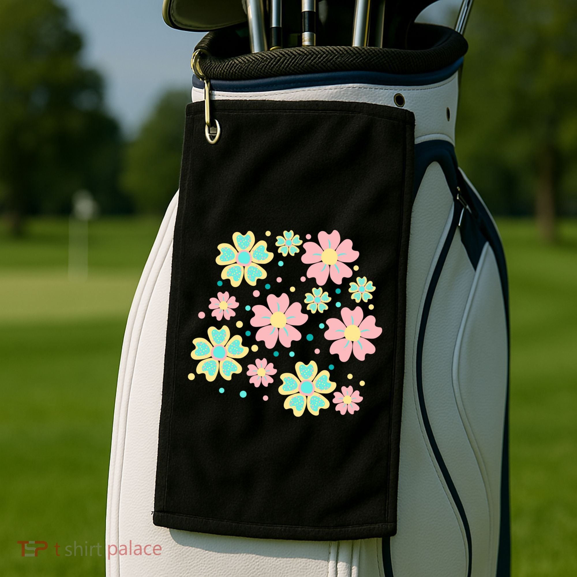 Spring Flower Cute Gift Golf Towel