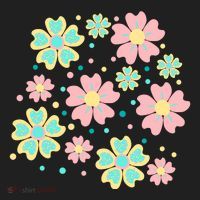 Spring Flower Cute Gift Golf Towel thumb 3