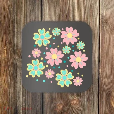 Spring Flower Cute Gift Coaster
