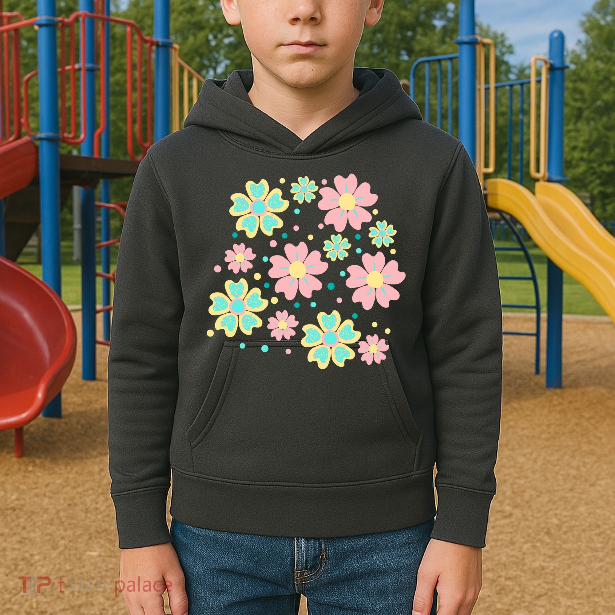 Spring Flower Cute Gift Kids Hoodie
