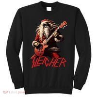 Sleigher Funny Christmas Heavy Metal Music Sweatshirt thumb 0