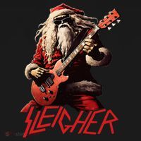 Sleigher Funny Christmas Heavy Metal Music Women's Tank Top thumb 5